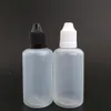 Emballage des bouteilles en plastique vides 50ml de compte-gouttes pour le jus liquide d'E