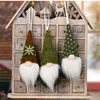 Decorazioni natalizie 3 pezzi Mini bambola Gnomo Ciondolo albero Peluche rosa Decorazione domestica Navidad Natal 220912