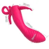 Articoli di bellezza 3 w 1 Vagina echtaczka Anal Massager stymulator echtaczki produkty erotyczne G Spot Dildo wibrator dla kobiet zabawki dorosych 18