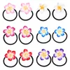 Bandanas 12PCS Plumeria Hairbands Elastic Beautiful Durable Hair Rope Ties For