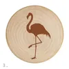 Blanc DIY En Bois Forme Ronde Bière Décapsuleur Coaster Réfrigérateur Aimant Décoration Magnétique Réfrigérateur Aimants 0913