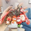 Keychains fofos Sile Keychain Charm Pai pingente de Natal para meninas Presentes festivos Chavenizante para celular Acessórios para joias finas T220909