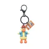 Keychains Creative Cartoon Cute Refueling Duck Keychain Ugly Cute Doll Pendant Key Chain for Women's Handbags Keyring Couple Friends Gift T220909