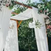 Decorative Flowers Metal Hangings Hoop Wreath Hydrangea White And Willow Leaves Vine Ring Garland