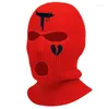 Berets Bonnet Neon Balaclava Three-Hole Ski Mask Tactical Full Face Winter Hat Party Limited Breidery Gifts 2022