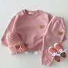 Tenues assorties pour la famille Ensembles de vêtements d'automne pour bébés garçons et filles Ensemble de vêtements pour bébés filles Ensemble de vêtements pour enfants Sports Bear Sweat Pantalon 2Pcs Costumes Tenues 220913