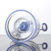 Ball-Stil-Wasserpfeifen 14-mm-Innengelenk-Bong-Schädel-Duschkopf-Perc-Dab-Ölplattformen berauschende Wasserpfeifen 10 Zoll hohe 4-mm-dicke Glasbongs mit Schüssel WP2281