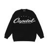 Camisolas masculinos japoneses Retro Alphabet Stars Crew Sweater Men and Women Pullover High Street Oversize Liep Casual Autumn 220913