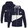 Sweats à capuche pour hommes Sweatshirts Racing Sweat à capuche Impression numérique 3D Casual Sportswear Formula One Outdoor Zip Jacket Fashion 220912