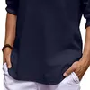 T-shirts pour hommes Hommes Chemise d'été à manches longues respirant 5 tailles Beach Party Rencontres Lin Henley Casual Business pour Street Wear