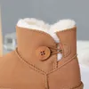 Children's snow boots warm cotton shoes fashion short boots boys and girls Plush thickened non slip wear-resistant cotton boots