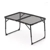 Meubles de camping Table de camping portable en plein air Tables pliantes en fer Bureau de pique-nique de jardin ultra-léger