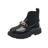 Stivali Autunno Bambini Stivaletti alla caviglia Stivali invernali Ragazze Neve Ragazzi Peluche Moto Stringate Roma Scarpe per bambini 220913