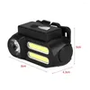 Headlamps Kawatik XPE COB LED Headlamp USB Rechargeable Mini Headlight Head Light Torch Waterproof