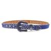 Western Rhinestone Belts Casual Strap Diamond Studded Cowgirl Cowboy Luxury Belt f￶r m￤n