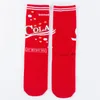 Sportsocken für Damen, modisch, lässig, Baumwolle, Lebensmittel, Cola, Pommes Frites, Hamburger, Neuheit, flippig, lustig, fröhlicher Buchstabe, rot, kurz, ausgefallen