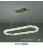 LED 타원형 K9 Crystal Chandeliers 현대 직사각형 펜던트 샹들리에 조명 조명기구 미국인 빛나는 매달려 램프 식당 홈 실내 조명 길이 80cm