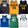 Koszulka koszykówki college'u Deutschnd Niemiec drużyna #41 Dirk Nowitzki Jerseys Countback 14 haft retro na zamówienie podwójnie zszyty duży rozmiar S-5xl