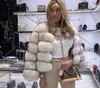 Vrouwen Bontjas Vrouwen Faux Bontjas Vrouwen Warme Overjas Lange Seve Nieuwe Winter Faux Fur Jas Pluizige pluche Jassen 0913H