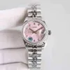 reloj Rolesx orologio di lusso Data Gmt olex 31mm Orologio da donna Marchio di lusso Quadrante rosa Acciaio inossidabile 316l Zaffiro Meccanico automatico Donna GJNX