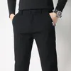 Calças masculinas Autumn Winter Masculino Casual Casual Cor Slim Empresa Empresa Trabalho de alta qualidade Lixando calças