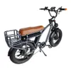 NOWOŚĆ SMLRO E5 20 cali Rower elektryczny 2000 W 48V Silnik 4.0 Fat Opona Downshift Front Fork Electri Electri Motorcycle Harley 60 mil tylna półka MTB EBIK