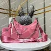 Ré-édition Nylon sac à bandoulière Designer bandoulière sacs à bandoulière de luxe fermeture éclair femmes dame sangle mode Hobo Triangle Pochette