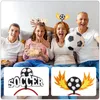 Bandanas voetbalfeest voetbal hoofdband haar hoofdtooi kopstuk decoratie fans competitie sporthoofdbanden kostumehoops thema 2022 band