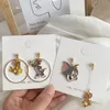 Komik Anime Charms Dangle Küpeler Kadın Kızlar Kore Trend Tasarımcı Karikatür Eğlence Asimetrik Uzun Yaz Bildirimi Saplama Aksesuarları