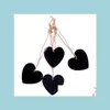 Party Decoration Mini Hanging Chalkboard Memo Tags Heart Round Shape Board Mes Blackboard Wooden Decoration Diy Wood Crafts Drop Deli Dhyxv