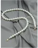 Bag Part 110cm Pearl Strap For Bags Women Handbag Accessories Gold Clasp Brand Bead Chain Tote Parts Chains Handle