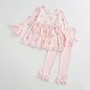 Family Matching Outfits Girlymax Winter Christmas Baby Girls Sibling Boutique Children Clothes Pink Santa Milk Silk Plaid Gingham Dress Romper Pants set 220913