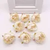 Faux Floral Greenery 5 PCSParty 5 cm Alta calidad Peony Flower Head Seda Flor artificial Decoración de la boda DIY Garland Craft Flower J220906