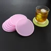 Glow in the Dark Silicone Coaster Mat Luminous Coasters Cup Pad Anti Slip Mats 10 cm Thermische isolatie Waterdichte gloeiende mat