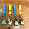 Keychains Cute Anime Totoro KeyChain Cartoon Totoro PVC Doll Nyckelkedja Pendant For Women Trinket Metal Key kedjor Bilväska Charm Wholesale T220909