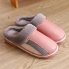 Slippers winter warm bont paar schoenen antiskid platform slippers zachte pluche dia's indoor huis gesloten teen schoeisel dames katoenen slippers 220913