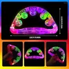 Party Supplies 2 Pieces Tambourine For Adults Musical Instrument Light Up Led Glow Toys