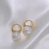 Boucles d'oreilles élégantes en perles rondes pour femmes