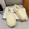 Slippers Women Home EVA Waterproof Plush Slides Plus Velvet Warm Platform Shoes Couples House Cotton Two Wear 220913