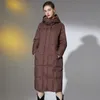 Dames down parkas winter jas jassen vrouwen lange casual warme puffer gewatteerde capuchon parka vrouwelijke bovenkleding kleding 220913