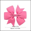 Morsetti 40 colori Bambini Colorf Papillon Tornante Ragazza Copricapo Nastro Bowknot Clip per capelli Accessori per principessa Bambini Barret Sexyhanz Dhl1G