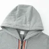 22SS France Nouveau Classique Solide À Capuche Vestes Sweat Début Automne Hiver Rue Homme Femmes Rayé Zipper Veste Mode Casual Haut De Gamme Hoodies TJAMJK100