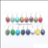 Baumeln Kronleuchter Naturstein Baumeln Ohrringe Für Frauen Mädchen Schmuck Geschenke Perle Oval Haken Tropfen Amethyst Aventurin Opal A Bdehome Dhprv