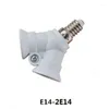 Lamphållare 2in1 Justerbar E14 till 2E14 BASE LYBLABLE ADAPTER HOLLER SOCKET SPLITTER FÖR LED -belysningstillbehör