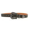 New Designer Rhinestone Belt Western Studded Belt Quality Genuine PU Leather Punk Bling Belts For Woman Man