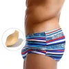 Heren zwemkleding 3xl plus maat gestreepte badmode mannen badkleding sexy bikini zwempak man zwemmen slijsten dragen uxh mannen zwempak strand shorts j220913