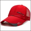 Ball Caps New Fashion Baseball Cap Summer Outdoor Sport Breathable Caps Men Leisure Hat Simple Sunscreen Duck Tongue Drop De Vipjewel Dhf57