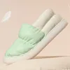 Slippers Plush Cotton Warm Home Slippers Winter Flat Comfortable Soft Sole Women Men Couples Bread Indoor Shoes Fashion Furry Slides 220913