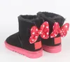 Baby snowboots Muizen karakter snowboots voor peuters Booties voor kinderen Baby lederen laars Kinderwinterschoenen