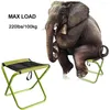 Camp Furniture HooRu Outdoor Folding Stool Portable Beach Fishing Stools Lightweight Durable Camping Chair With Carry Bag For Hiking